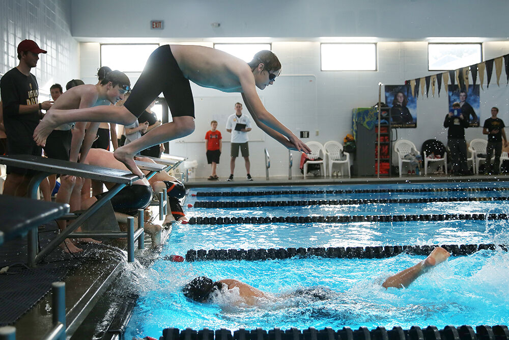 Logan Jordahl launches off the blocks
